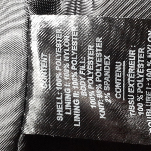 Kensie Black Puffer Jacket With Hood Wet Look Glossy - Picture 9 of 12